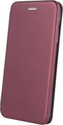 Senso Oval Stand Synthetic Leather Book Burgundy (iPhone 14 Pro)