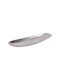 InTheBox Ricus Dekorative Platte Oval Aluminium Silber 1Stück 65x17x4cm