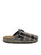 Leather Winter Women's Brown Slippers