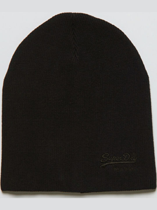 Vintage Logo Beanie Ανδρικός Σκούφος σε Μαύρο χρώμα