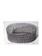Royal Art Collection Dekorative Schüssel Metall Gray 25x17x9cm 1Stück
