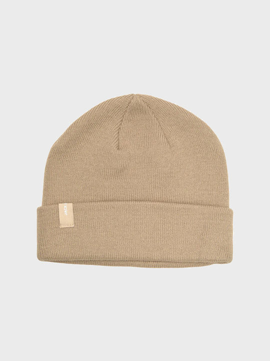 Jack & Jones Beanie Ανδρικός Σκούφος Πλεκτός σε Μπεζ χρώμα