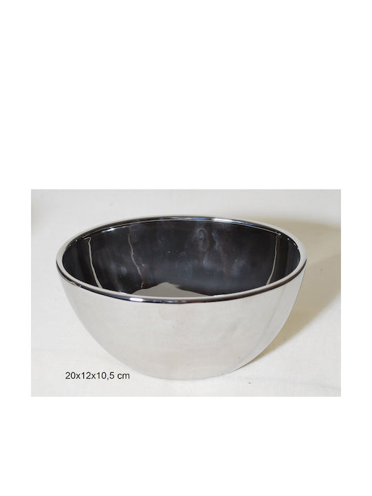 Royal Art Collection Decorative Bowl Silver 20x12x10.5cm