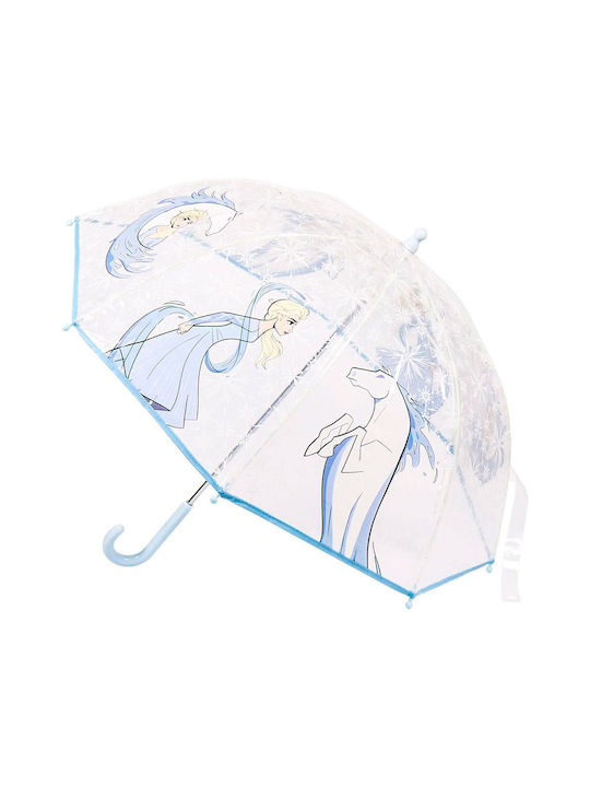 Cerda Παιδική Ομπρέλα Μπαστούνι Frozen Διάφανη με Διάμετρο 45εκ.