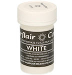 Sugarflair Χρώμα Ζαχαροπλαστικής σε Πάστα White 25gr