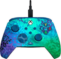 PDP Rematch Wired Gamepad for Xbox Series Glitch Green