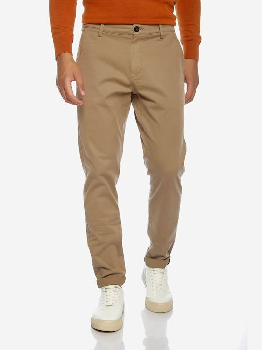 Camaro Trousers Elastic in Slim Fit Beige
