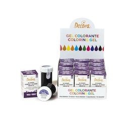 Decora Χρώμα Ζαχαροπλαστικής Gel Violet 28gr