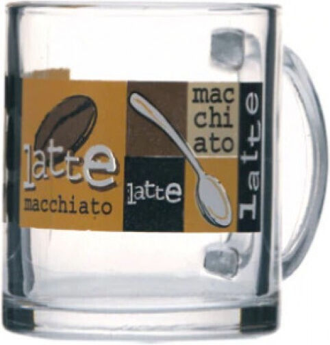 Uniglass Latte Κούπα Γυάλινη Διάφανη 320ml
