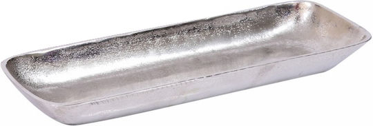 InTheBox Zack Dekorative Platte Rechteckig Aluminium Silber 1Stück 30x14x4cm