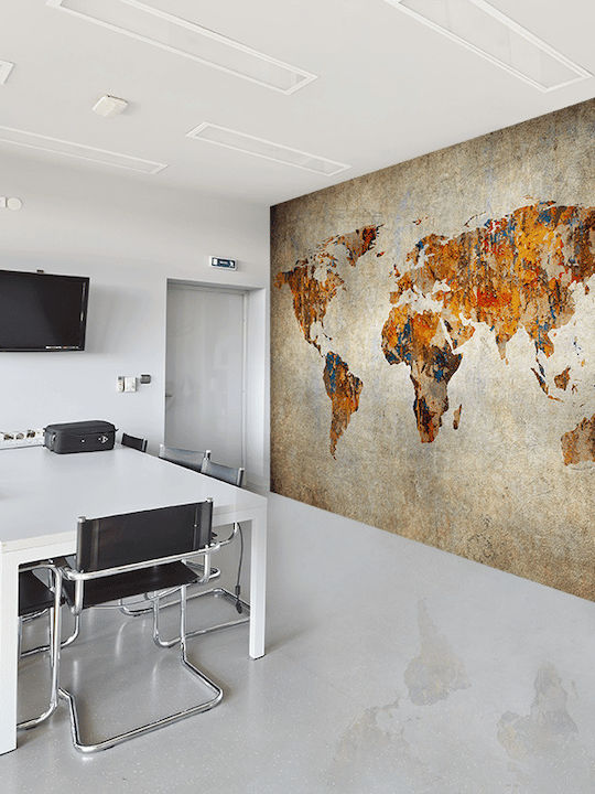 Wallpaper - Map Embossed 135x270cm