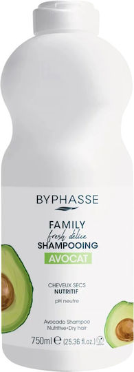 Byphasse Family Fresh Delice Avocado Shampoo for Itching for Dry Hair 750ml