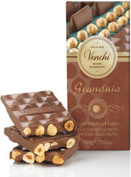 Venchi Chocolate Milk Gianduja Hazelnuts Gluten-Free 100gr 1pcs