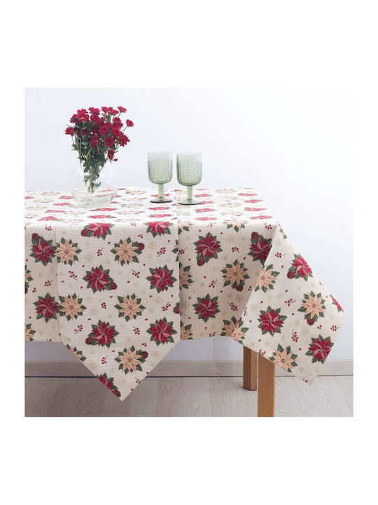 Dimeco 8902 Christmas Fabric Tablecloth Ornament L140xW35cm