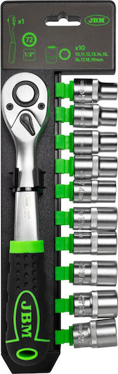 JBM Ratschen- & Steckschlüssel-Sets 1\2" 11Stück