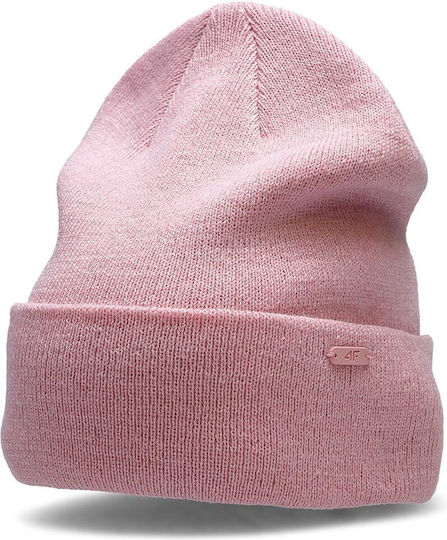 Knitted Beanie Cap Pink