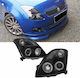 Sonar Μπροστινά Φανάρια Angel Eyes για Suzuki Swift 2005-2010 2τμχ