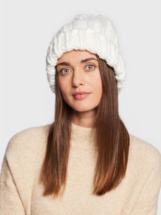 Knitted Beanie Cap Beige