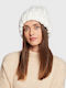 Knitted Beanie Cap Beige