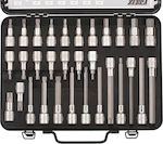 Wurth Chei tubulare cu Vârfuri Allen, Torx, Cruce și Patrat de Prindere 1/2'' Set 31buc