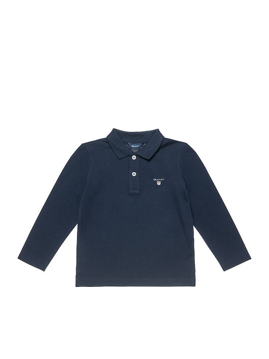 Παιδικό Polo Μακρυμάνικο Navy Μπλε