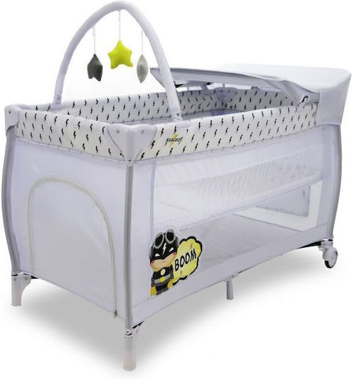 Asalvo Mix Plus Captain Loc de joacă 2 Nivele cu Schimbător Gri 125x65cm