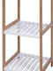 432797 Floor Bathroom Shelf Bamboo with 3 Shelves 33x34x79cm