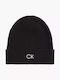 Calvin Klein Beanie Männer Beanie mit Rippstrick in Schwarz Farbe