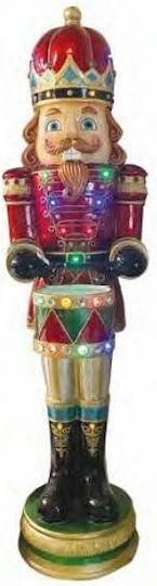 JK Home Decoration Christmas Nutcracker with Music 155cm Multicolour