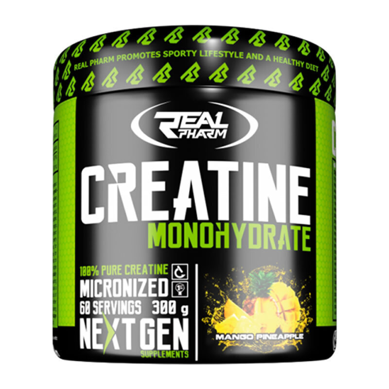 RealPharm Creatine Monohydrate με Γεύση Pineapple Mango 300gr Skroutz.gr