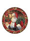 Iliadis Weihnachtliche Teller Kunststoff Rot L40xB40xD40cm.
