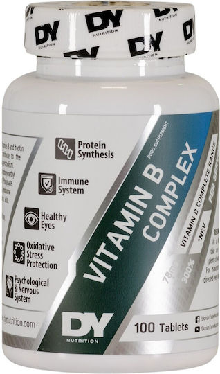 Dorian Yates Vitamin B Complex Витамин за Енергия, Косата & Кожата 100 Таблетки