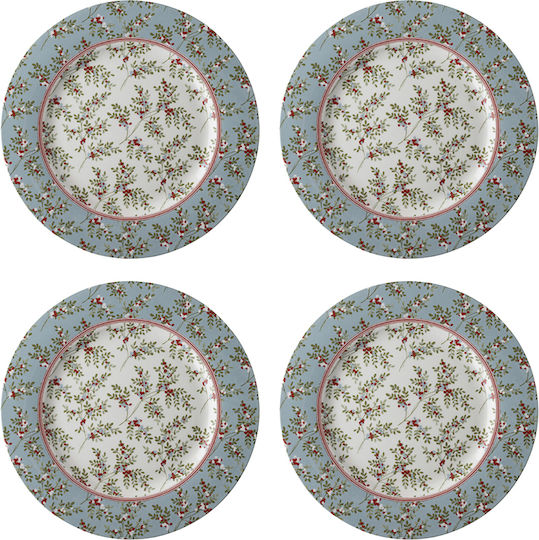 Laura Ashley Πιάτο Μπλε 4τμχ Laura Ashley Πιάτο Μπλε 4τμχ