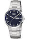 Boccia Men's Watch 39mm Battery with Silver Metal Bracelet