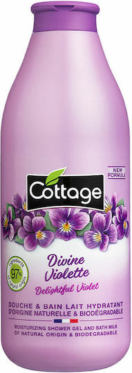 Cottage Violet Bubble Bath with Almond Moisturizing 750ml
