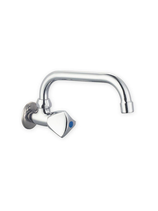 Varte AMD116-019 2594U Küchenarmatur Wand Silber