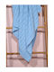 GM Home Blanket Nursery Swaddling Blankets Braid Cotton Light Blue 75x90cm