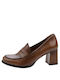 Ragazza Leder Pumps Tabac Braun