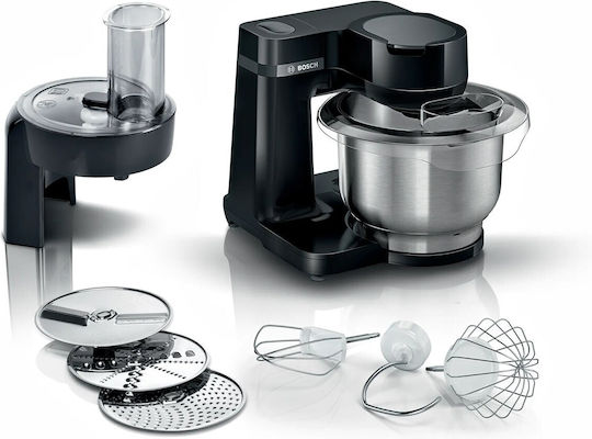 Bosch MUM Serie 2 Кухненски Робот 700W с Неръждаем Казан 3.8л Черен