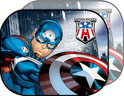 Colzani Πλαϊνά Σκίαστρα με Βεντούζα Colzani Captain America 44x35εκ. 2τμχ 138.10244 Colzani Πλαϊνά Σκίαστρα με Βεντούζα Colzani Captain America 44x35εκ. 2τμχ 138.10244