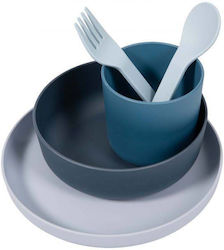 Bo Jungle Baby & Kids Feeding Set from Plastic 5 Pieces