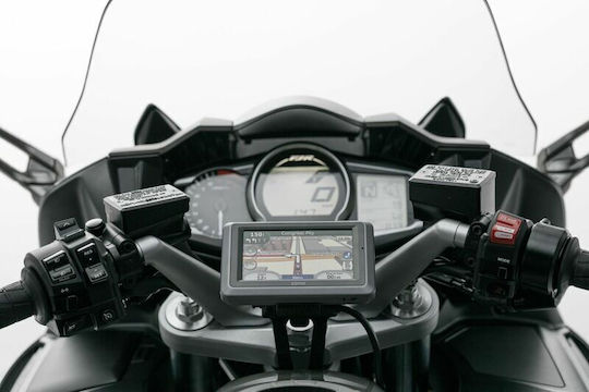 SW-Motech Βάση GPS Μοτοσυκλέτας με Θήκη για το Τιμόνι