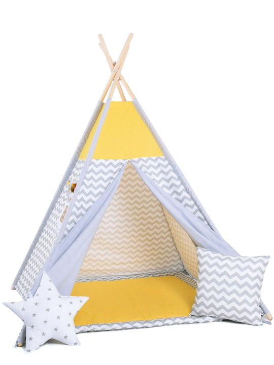 Kiddylab Kids Indian Teepee Play Tent Yellow