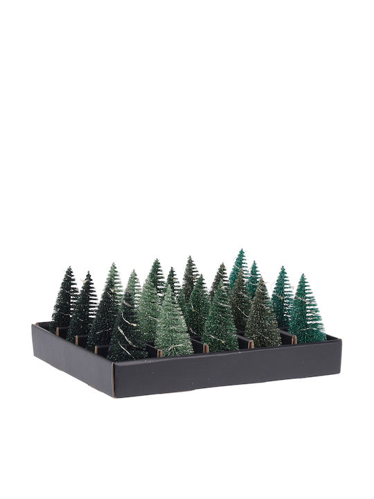 Beleuchtet Weihnachtsdekoration Baum Klassisch 10cm Batterie Grün (Μverschiedene Designs/Farben)