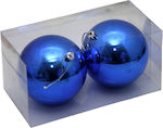 Ornament suspendat Glob Albastru 10buc Set 2buc