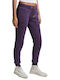 Superdry Pantaloni de trening pentru femei cu cauciuc Violet