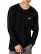 REELL STAPLE LOGO LONGSLEEVE DEEP BLACK