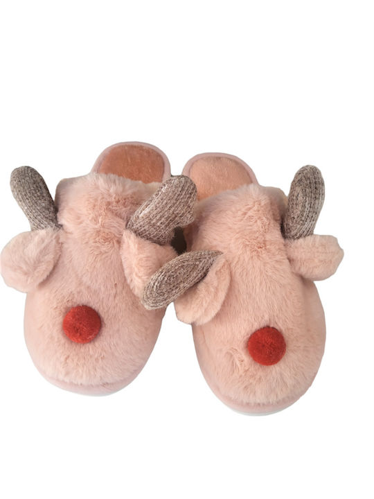 Winter Women's Slippers Reindeer Somon