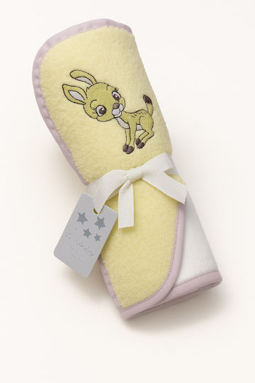 Beboulino Baby Bath Towel Bathrobe Hooded Yellow 75x75cm