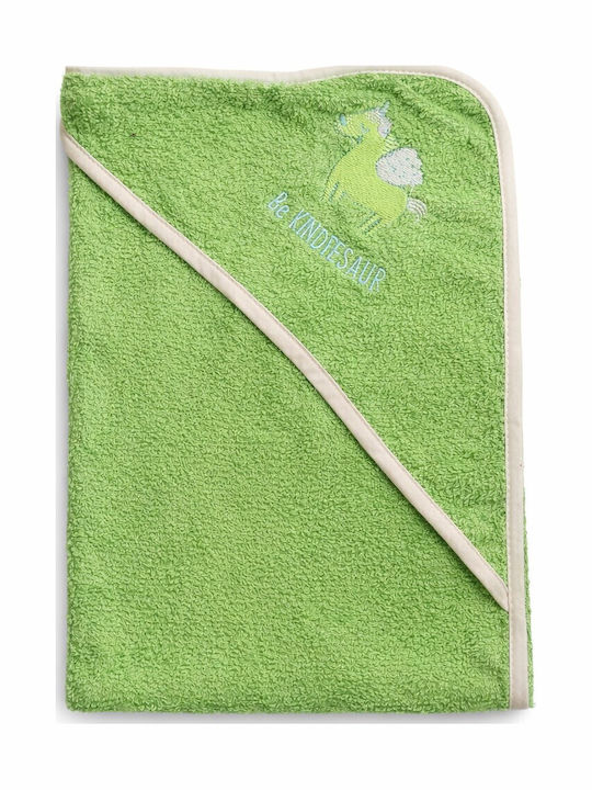Beboulino Baby Bath Towel Bathrobe Hooded Green...